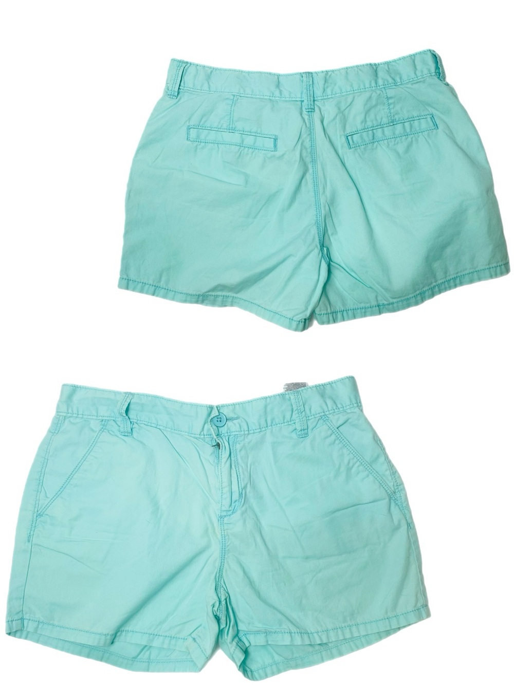Old Navy Women’s Chino Shorts Size 16 Aqua 100% Cotton